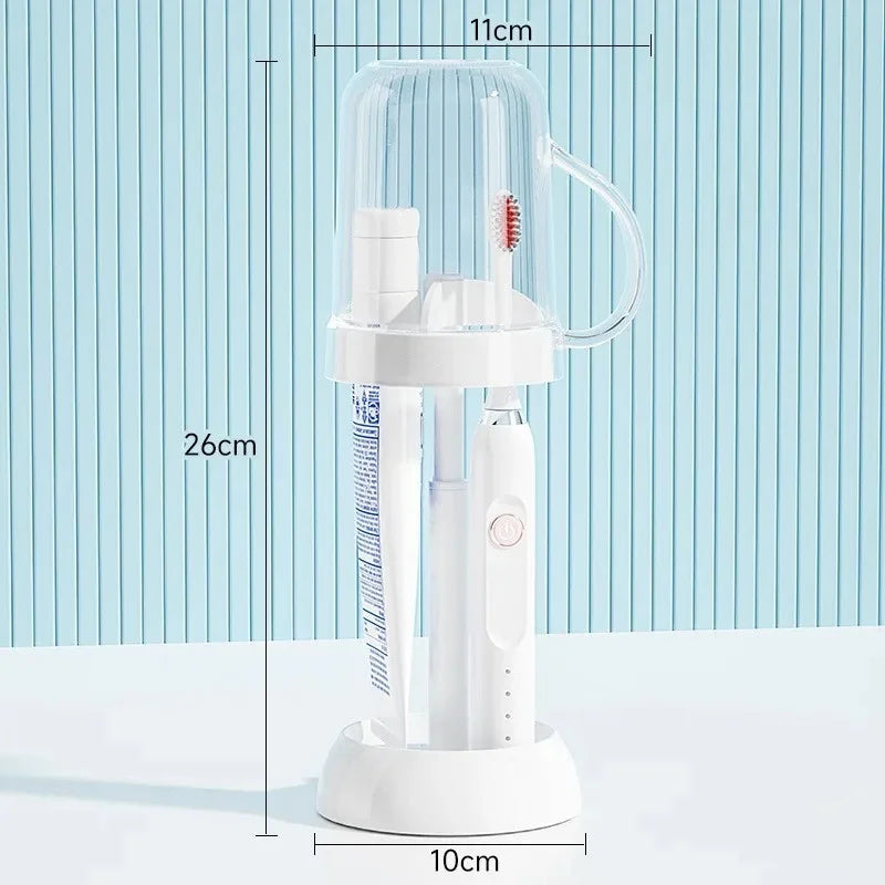 Adjustable Two-Use Toothbrush Cup Rack