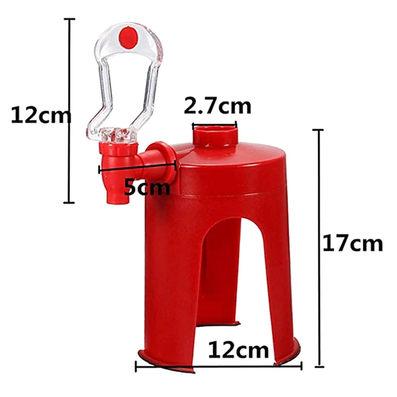 2L Soda Dispenser - Beverage Inverted Drinker & Creative Hand Pressure Carbonated Beverage Machine for Home Use