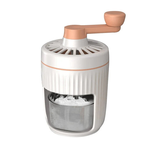 Manual Rotary Ice Crusher | Portable Shaved Ice Machine with Ice Trays