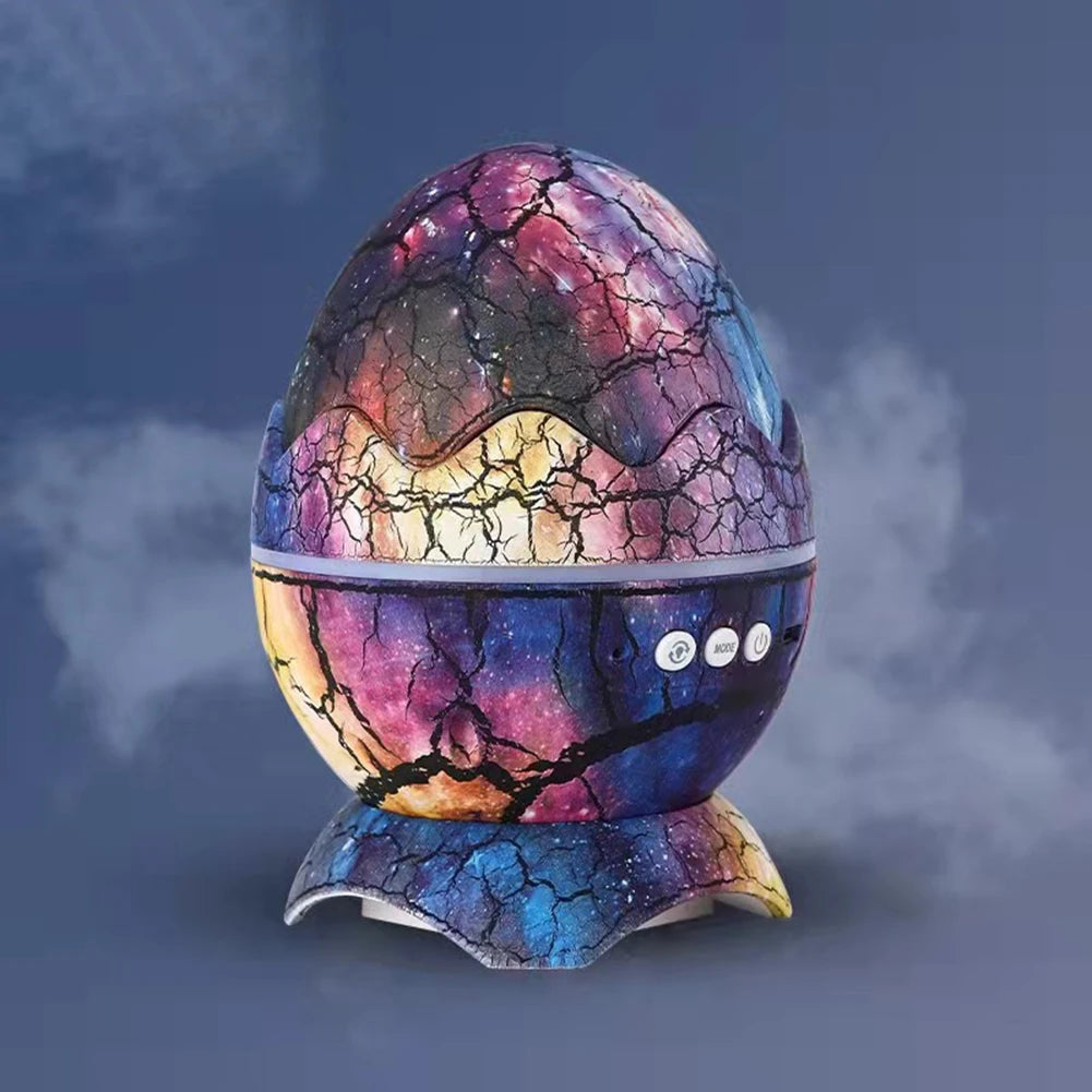 LED Dragon Egg Lamp – Dinosaur Egg Galaxy Starry Projector with Bluetooth