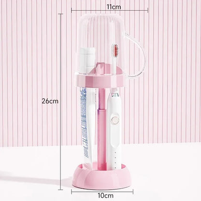 Adjustable Two-Use Toothbrush Cup Rack