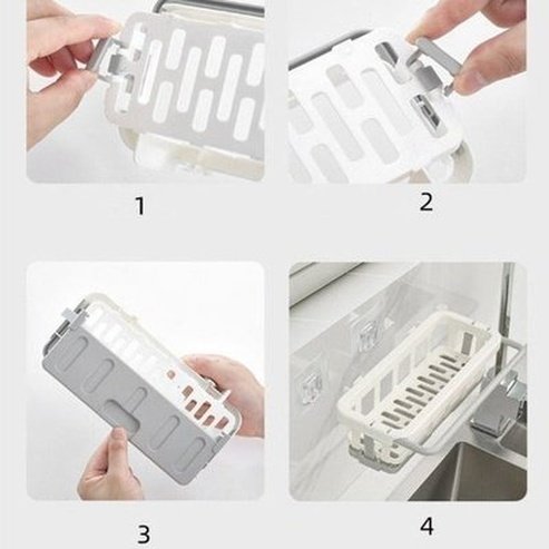 Sink PVC Drain Rack Storage Sponge Holder