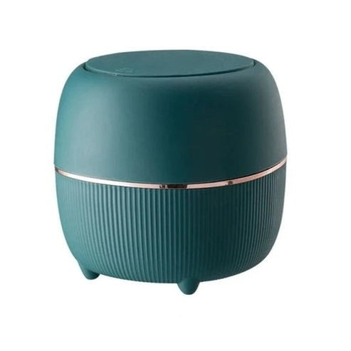 Elegant Mini Desk Trash Can with Pop-Up Lid | Multifunctional Waste Bin for Office &amp; Home