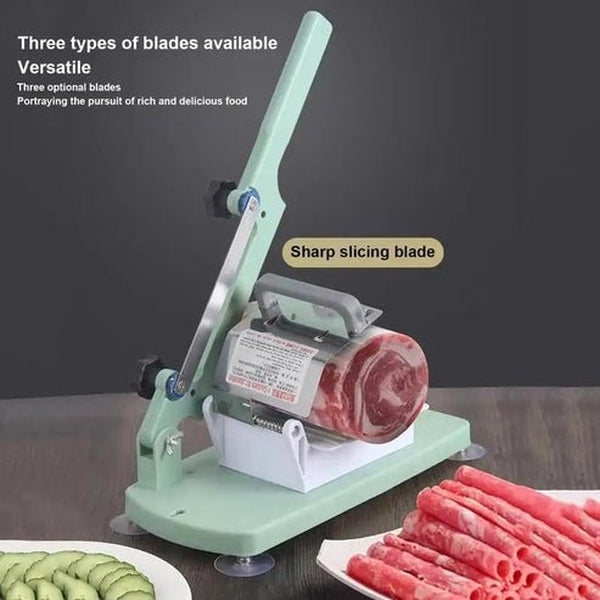 Manual Meat Slicer | Stainless Steel Food Slicer for Thin Cuts