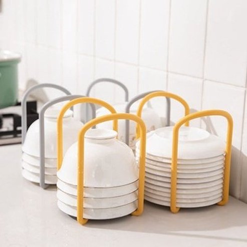 Retractable Vertical Desktop Bowl Holder Drying Rack