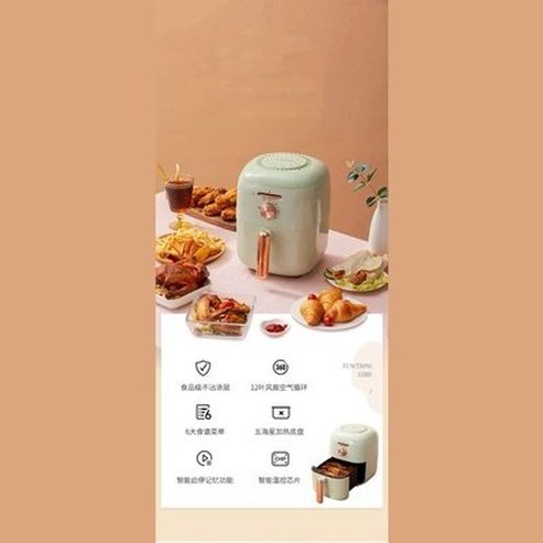 Air Fryer New Style Home Large Capacity Multi-function Fully Automatic Fully Automatic Chip Maker 3L Airfryer. Kitchen Appliances. Food Cookers and Steamers