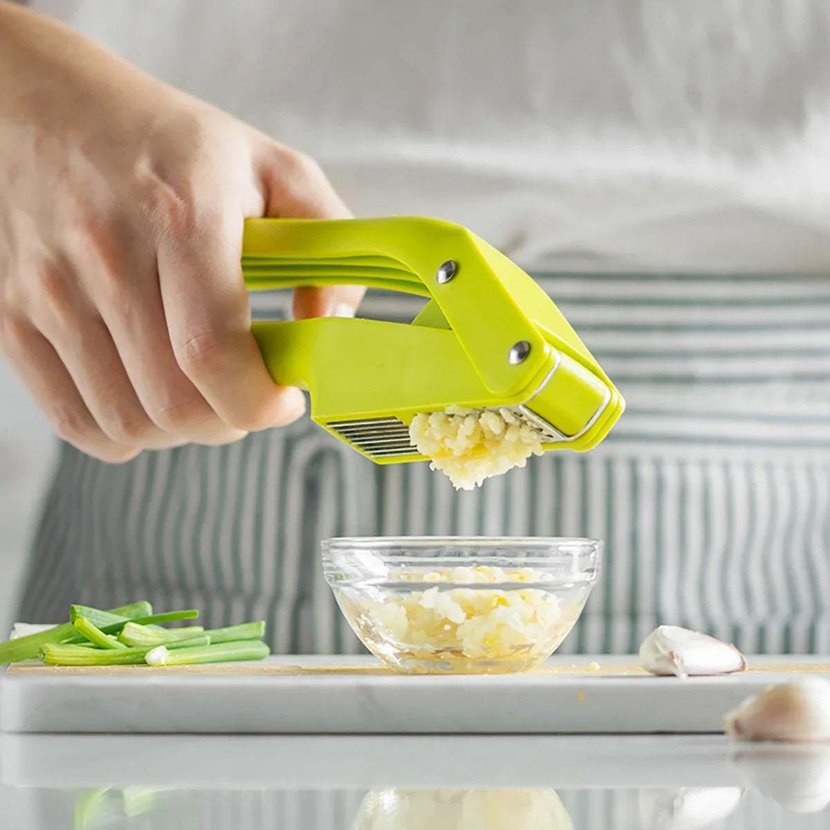 Stainless Steel Manual Garlic Press