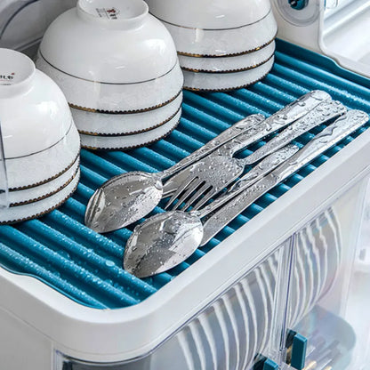 Dish Drain Rack with Lid