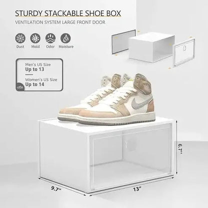 X-Large 12-Pack Clear Shoe Storage