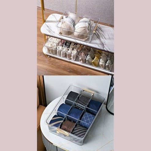 Wall Hanging Underwear Organizer Drawer Storage Box Bedroom Underwear Bra Socks Tie Clear Top Hanging Finishing Container. Type: Household Storage Drawers.