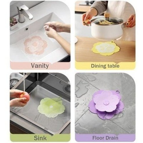 Silicone Bathroom Hair Filter Sink Anti-blocking