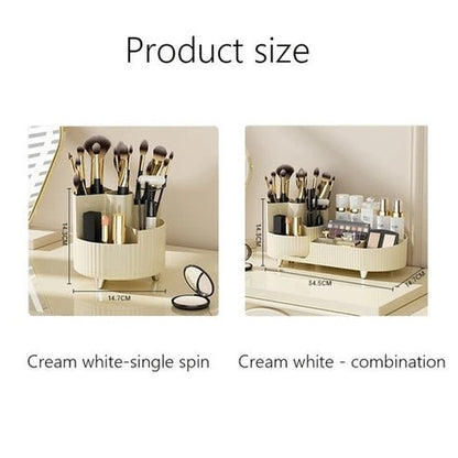 360° Cosmetic Storage Box with Pen Holder