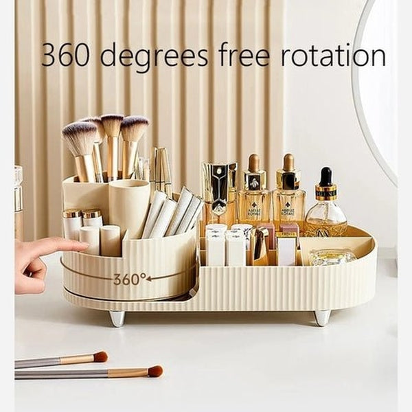 360° Cosmetic Storage Box with Pen Holder