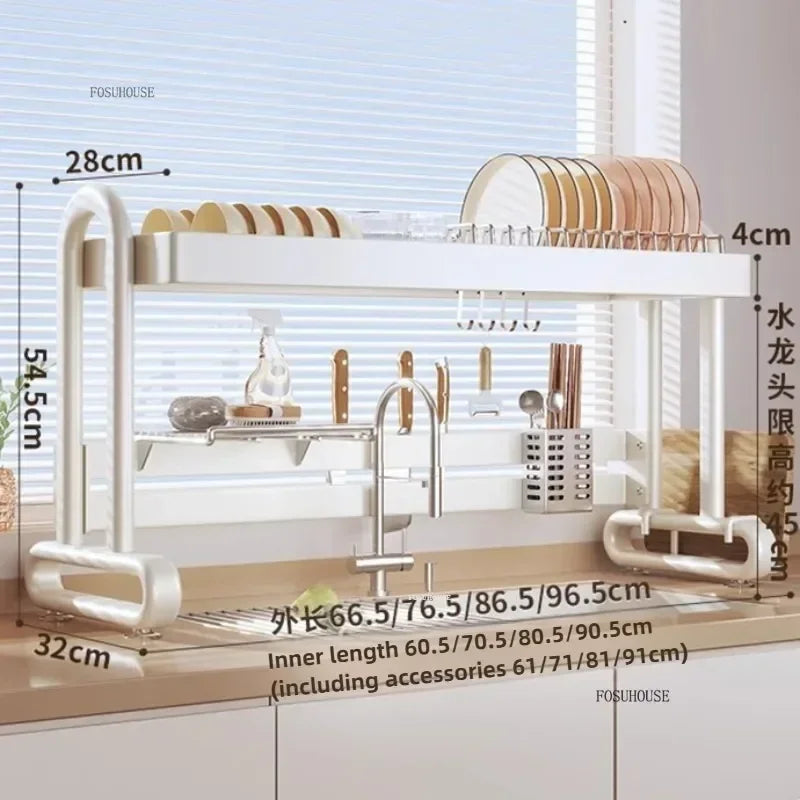 Multifunctional Stainless Steel Dish Drying Rack