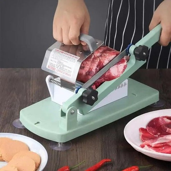 Manual Meat Slicer | Stainless Steel Food Slicer for Thin Cuts