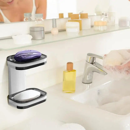 Wall-Mounted Self-Draining Soap Holder