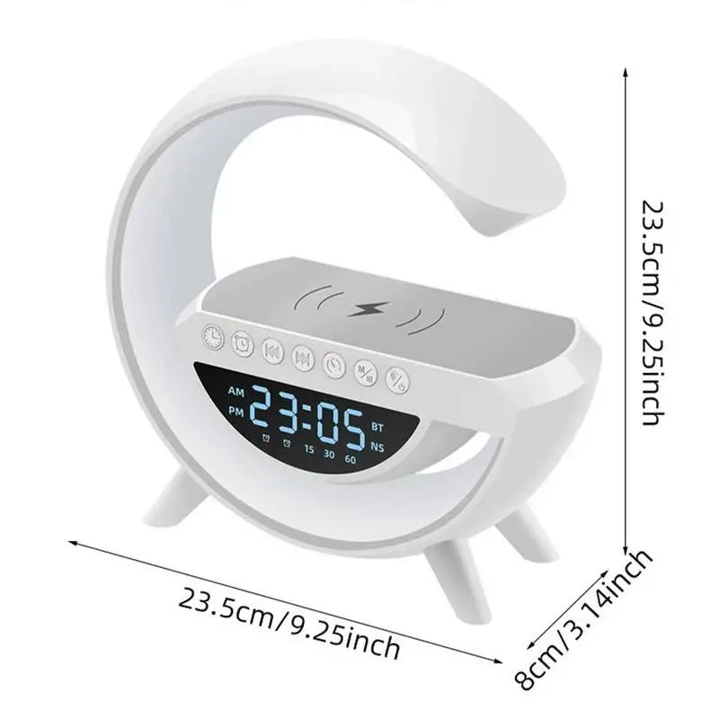 LED Alarm Clock with Atmosphere Lamp & MP3 Player