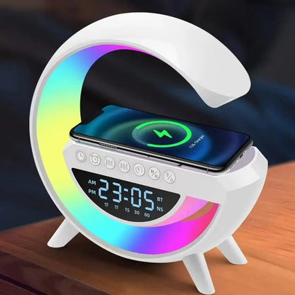 LED Alarm Clock with Atmosphere Lamp & MP3 Player