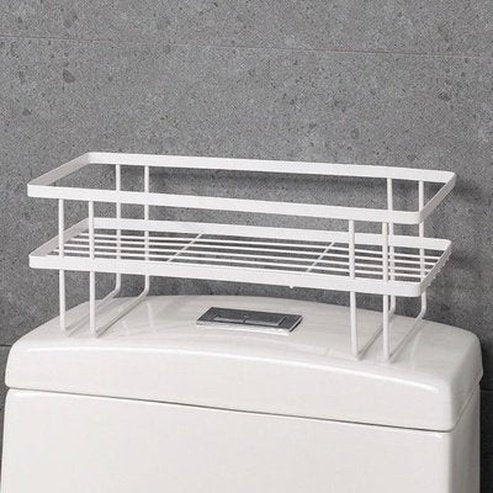 Free Punching Double-layer Over Toilet Rack 