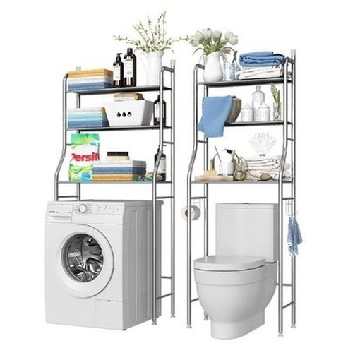 Bathroom Storage Shelf for Washing Machines and Toilets