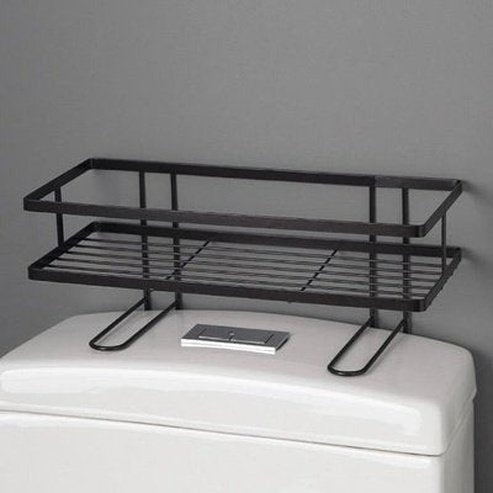 Free Punching Double-layer Over Toilet Rack 