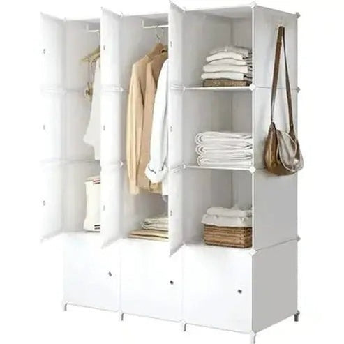 Open-Design Modular Cube System Portable Wardrobe