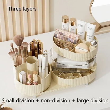 360° Cosmetic Storage Box with Pen Holder