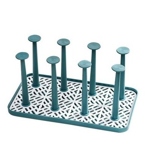 Cup Drying Rack Dustproof Glass Cup Drainer Detachable Bottle Holder Dish Drying Rack Storage Tray Kitchen Supplies. Kitchen Organizers: Kitchen Utensil Holders & Racks