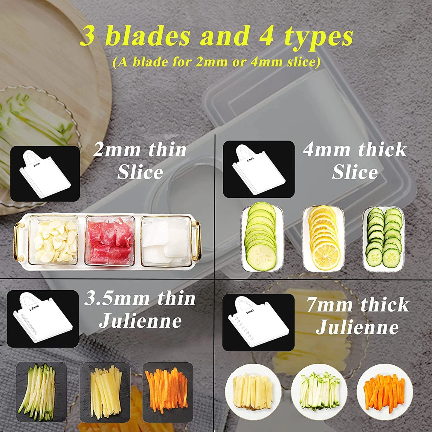 Mandoline Vegetable Cutter with Storage Box