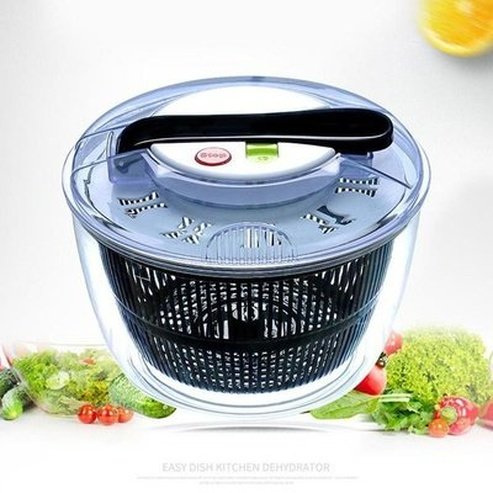 Colander Drainer for Washing Fruit and Salad Rotating with Hand Crank Cleaning Dehydrator Spin Dryer Drain Basket. Type: Colanders & Strainers