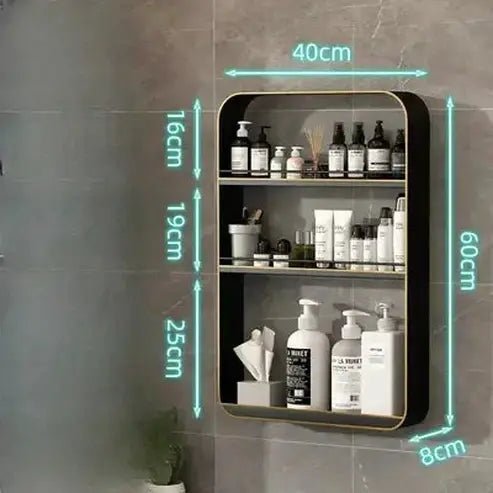 Light Luxury Wall-mounted Shelving Bathroom Organizer