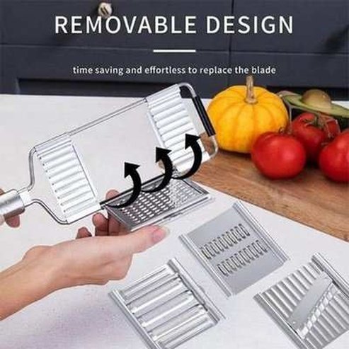 Stainless Steel 4 in 1 Manual Vegetable Slicer