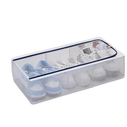 Large Capacity PVC Shoe Organizer Box - No Installation Needed