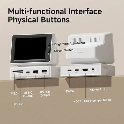 Desktop Expansion Dock with 960p HD Monitoring for Enhanced Productivity