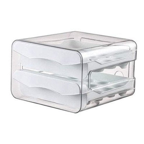 2-Layer Egg Storage Box - Maximize Storage and Optimize Fridge Space