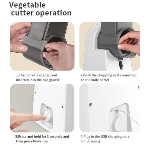 Multi-functional Electric Slicer, Grater & Dicer