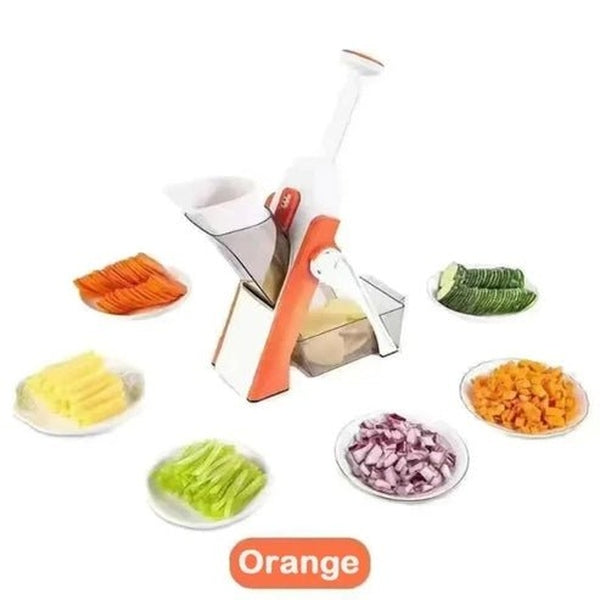 Three-in-One Vegetable Cutter | Manual Grater, Shredder & Slicer