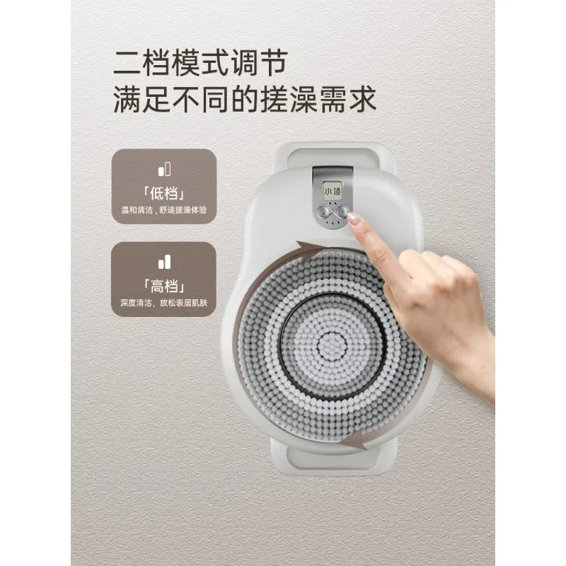 Wall-Mounted Intelligent  Electric Bath Brush and Back Rubbing Artifact 