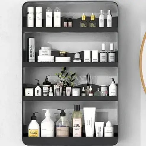 Light Luxury Wall-mounted Shelving Bathroom Organizer