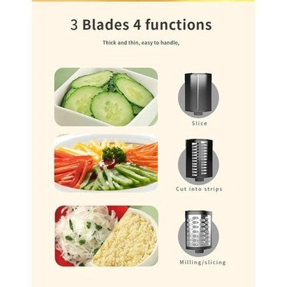 Multi-functional Electric Slicer, Grater & Dicer