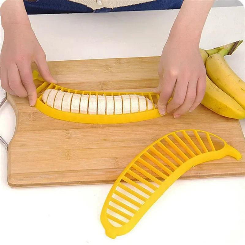 Banana Slicer Kitchen Gadgets Fruit & Vegetable Cutter for Salads