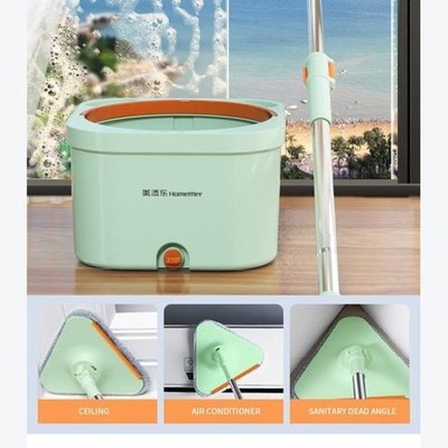 Clean Dirty Separation Mop Household Hands Free Spin Mop Wet Dry Floor Mopping Artifact Mop Bucket Cleaning Tools. Household Cleaning Supplies. Type: Mops.