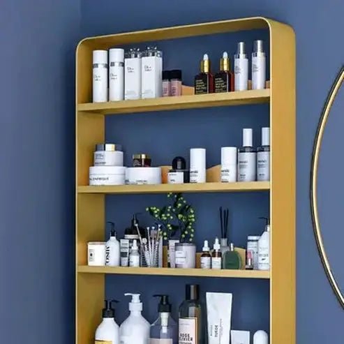 Light Luxury Wall-mounted Shelving Bathroom Organizer