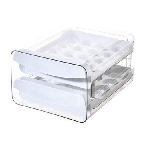 2-Layer Egg Storage Box - Maximize Storage and Optimize Fridge Space