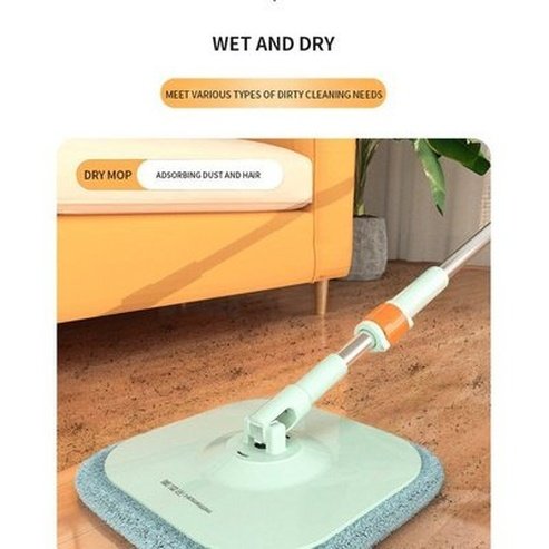 Clean Dirty Separation Mop Household Hands Free Spin Mop Wet Dry Floor Mopping Artifact Mop Bucket Cleaning Tools. Household Cleaning Supplies. Type: Mops.