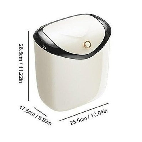 Wall-Mounted Kitchen Trash Can Large Capacity Kitchen Garbage Cans With Lid Hanging Trash Bin For Bathroom Cabinet Door. Type: Trash Cans and Wastebaskets