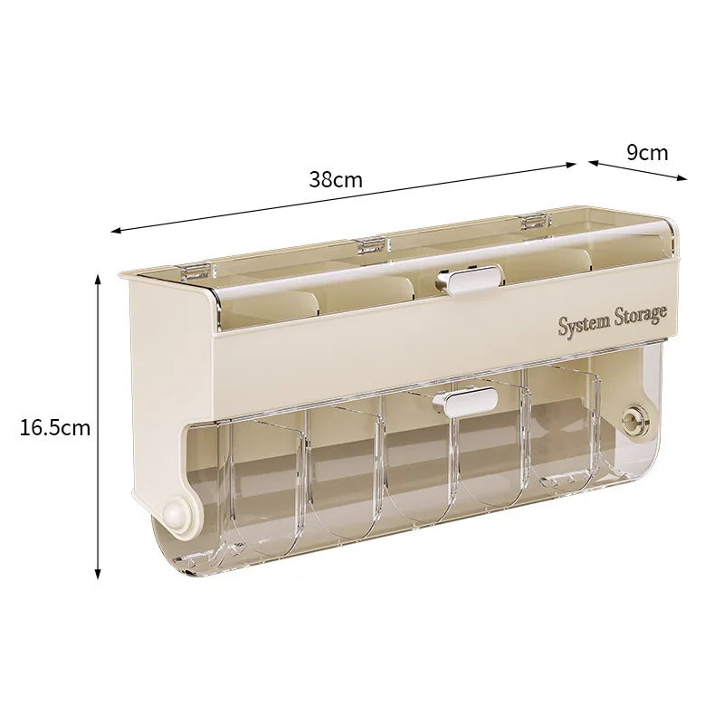 Wall-Mounted Transparent Drawer Organizer