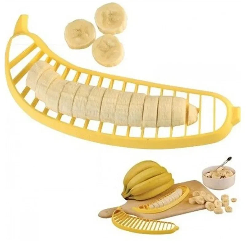 Banana Slicer Kitchen Gadgets Fruit & Vegetable Cutter for Salads