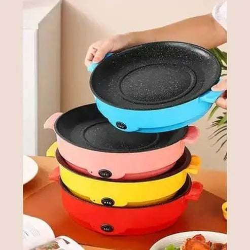 Electric barbecue frying pan with non-stick inner tank