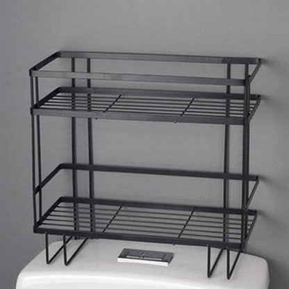 Free Punching Double-layer Over Toilet Rack 